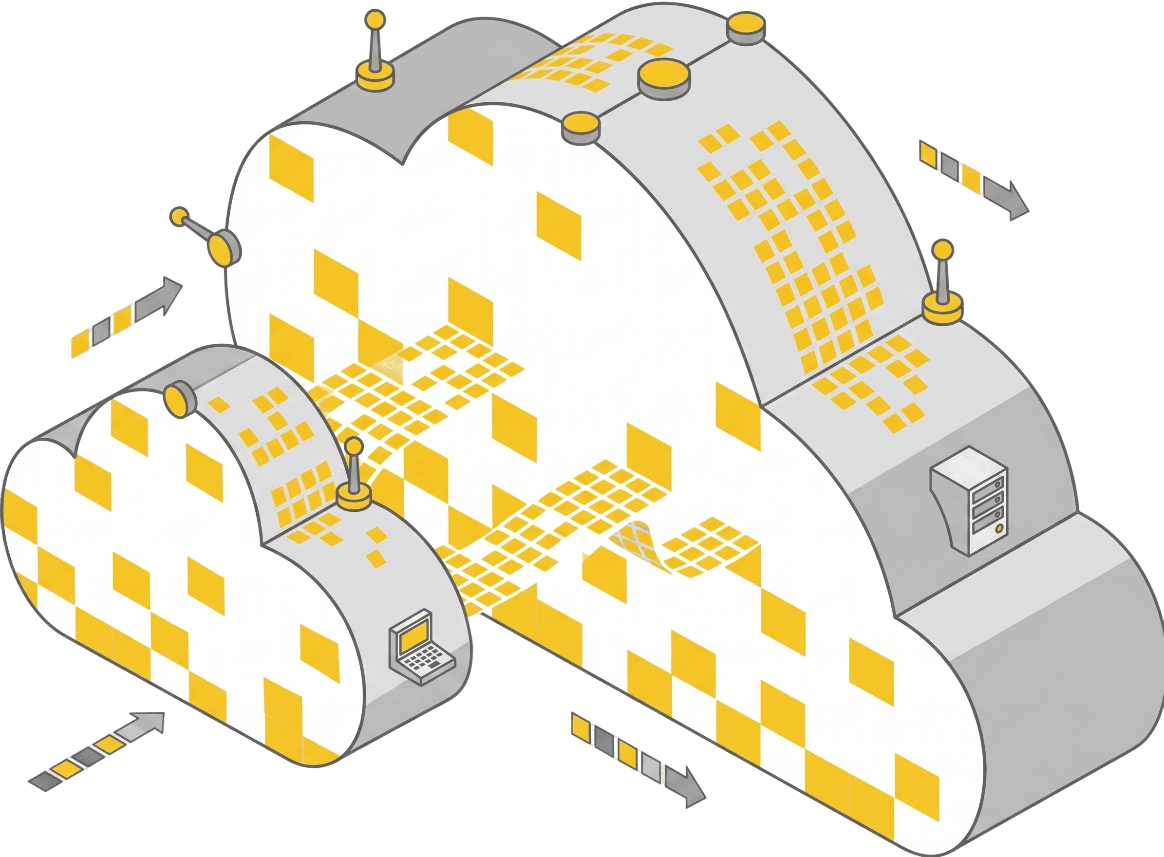 Stylized cloud shapes representing the NeoCloudz GPU compute platform.